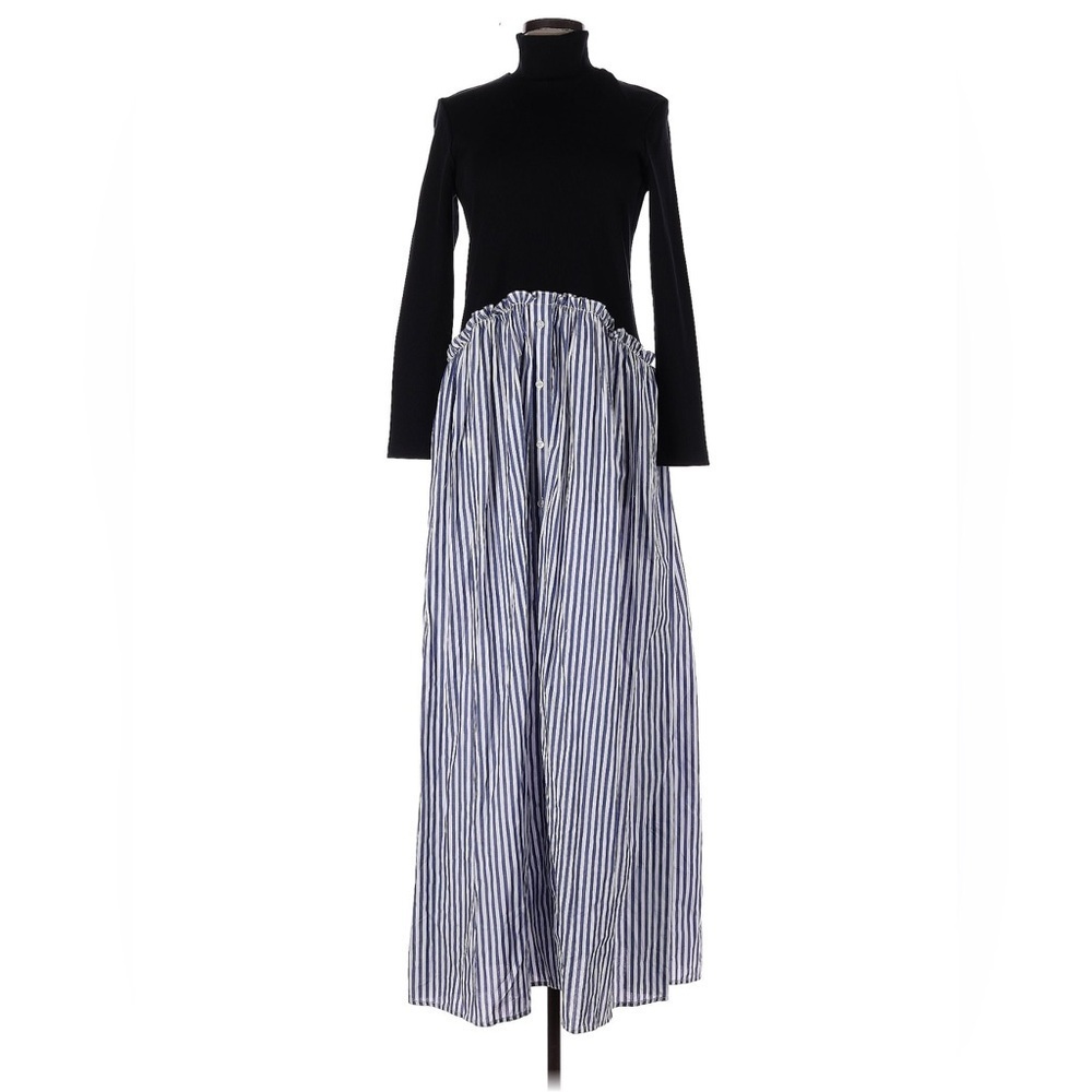 ROSIE ASSOULIN Ribs and Flows Navy White Maxi Dress Size Small NWT - Picture 3 of 10